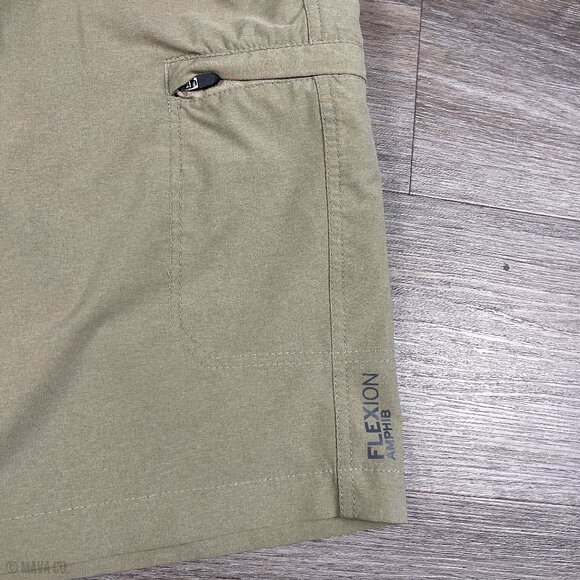 Eddie Bauer Men's Travex Outdoor Shorts Zipped Cargo Pockets Hiking Size 36 Tan - Picture 4 of 10